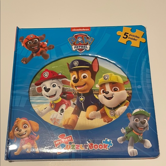 Nickelodeon Blue Paw Patrol Puzzle Game Book NEW - Picture 1 of 6